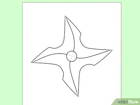 Image titled Draw a Ninja Star Step 4