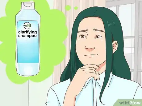 Image titled Remove Blue or Green Hair Dye from Hair Without Bleaching Step 1