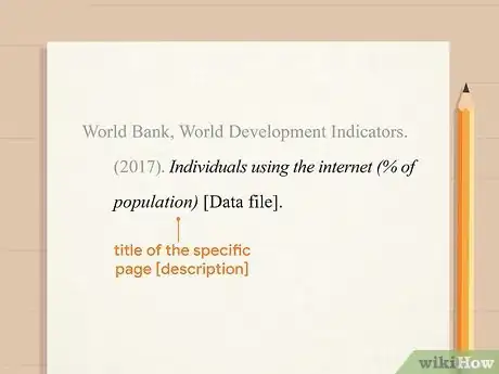 Image titled Cite World Bank Data Step 8