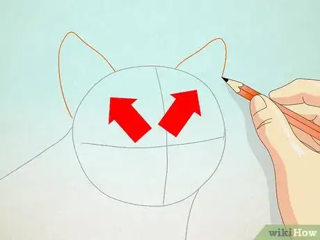 Image titled Draw a Cat Face Step 3