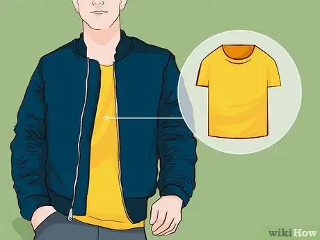 Image titled Layer a Bomber Jacket Step 1