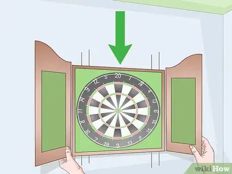 Image titled Hang a Dartboard Cabinet Step 8