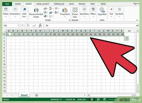 Image titled Create a Times Table to Memorize in Excel Step 2