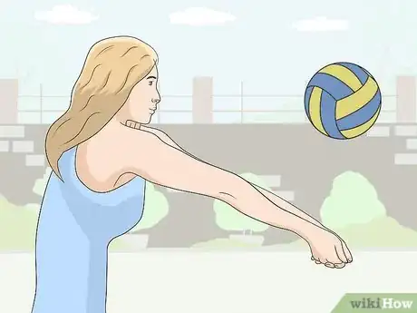 Image titled Practice Volleyball Without a Court or Other People Step 1