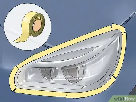 Image titled Repair Oxidized Cloudy Headlights with a Headlight Cleaner Step 7