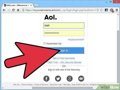 Image titled Change Your Account Recovery Settings on AOL Mail Step 1