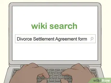 Image titled Write a Divorce Settlement Agreement Step 1