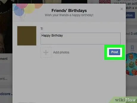 Image titled Create a Birthday Card on Facebook Step 23