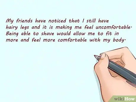 Image titled Convince Your Mom to Let You Shave Your Legs (Girl) Step 5