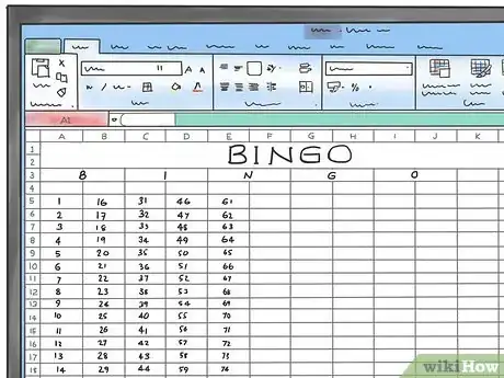 Image titled Make a Bingo Game in Microsoft Office Excel 2007 Step 4