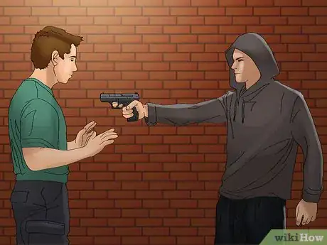 Image titled Disarm a Criminal with a Handgun Step 1