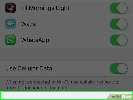Image titled Stop iCloud from Using Cellular Data for Transfers on an iPhone Step 4