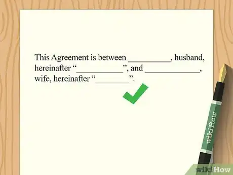 Image titled Write a Divorce Settlement Agreement Step 2