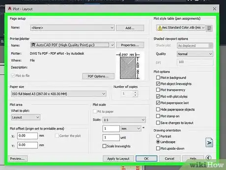 Image titled Convert an AutoCAD File to PDF Step 5