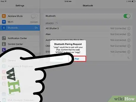 Image titled Connect Zagg to iPad Step 7