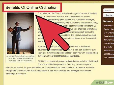 Image titled Become an Ordained Minister Online Step 2