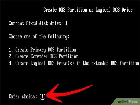 Image titled Use the Fdisk Tool and the Format Tool to Partition a Hard Drive Step 5Bullet1