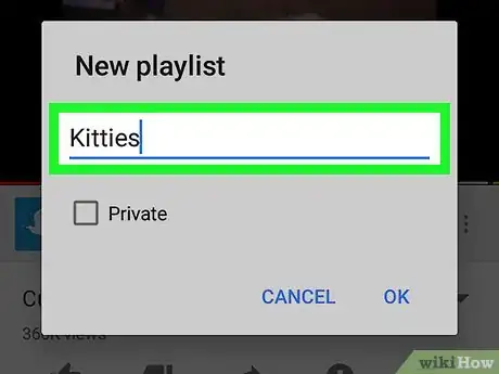 Image titled Create a New Playlist on YouTube Step 7