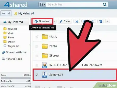 Image titled Upload and Download Files on 4shared Step 17