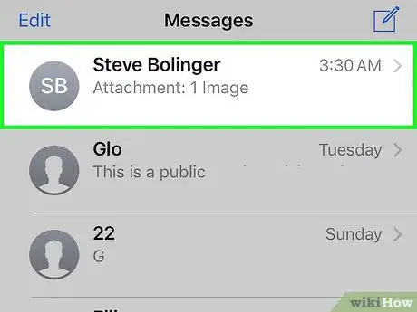Image titled Save Images or Videos from Text Messages on iPhone Step 6