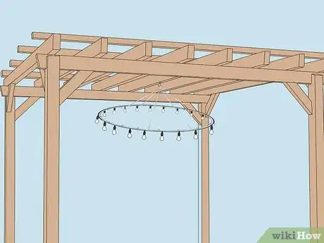 Image titled Hang Pergola Lights Step 13