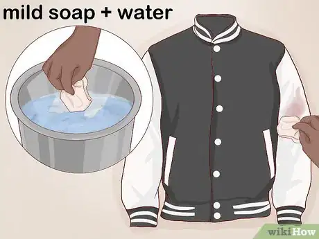 Image titled Clean a Letterman Jacket Step 1