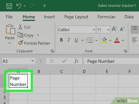 Image titled Create an Index in Excel Step 2