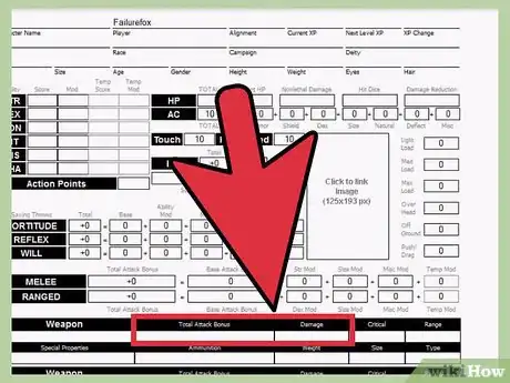 Image titled Fill Out a Character Sheet for Dungeons and Dragons 3.5 Step 8