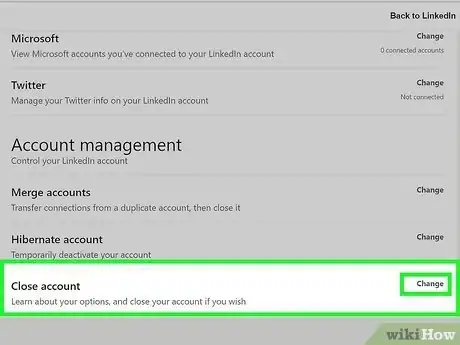 Image titled Delete a LinkedIn Account Step 8
