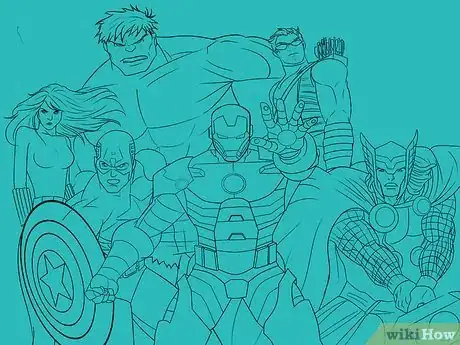 Image titled Draw the Avengers Step 13