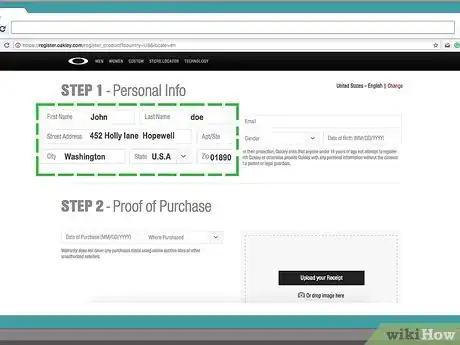 Image titled Register Oakley Sunglasses Step 2