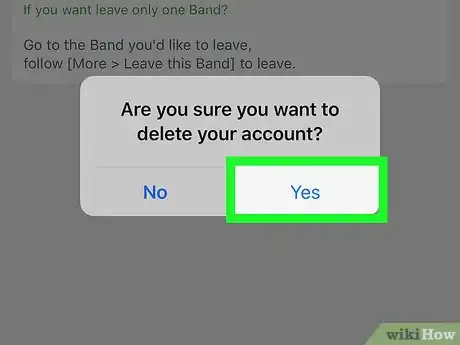 Image titled Delete a BAND App Account Step 6