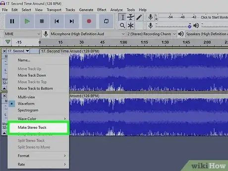 Image titled Change a Mono Track Into Stereo Track Using Audacity Step 17