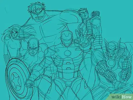 Image titled Draw the Avengers Step 12