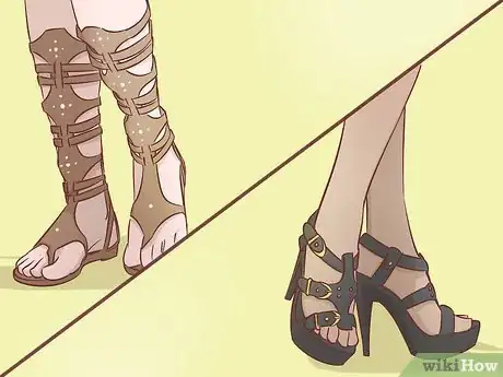 Image titled Wear Gladiator Sandals Step 1