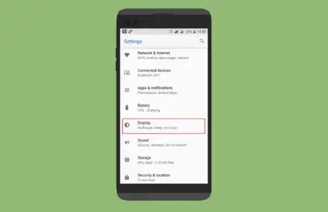 Image titled Android 8; Navigate to Display settings.png