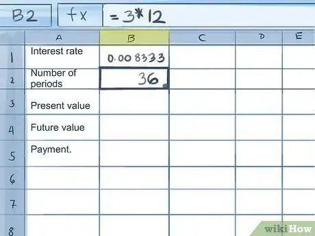 Image titled Calculate Credit Card Payments in Excel Step 4