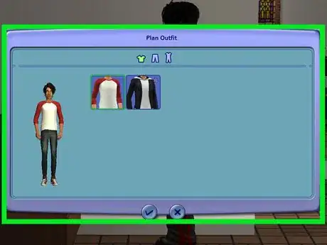 Image titled Sims 2 Plan Outfit Menu