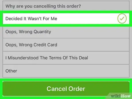 Image titled Cancel a Groupon Order on iPhone or iPad Step 6