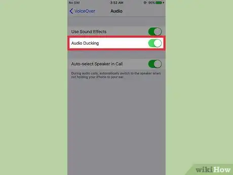 Image titled Disable VoiceOver Audio Ducking on an iPhone Step 6