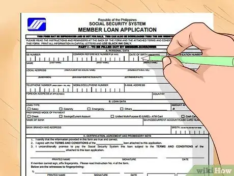 Image titled Apply for an SSS Loan Step 3
