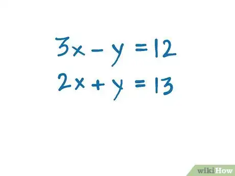 Image titled Solve Simultaneous Equations Using Elimination Method Step 1