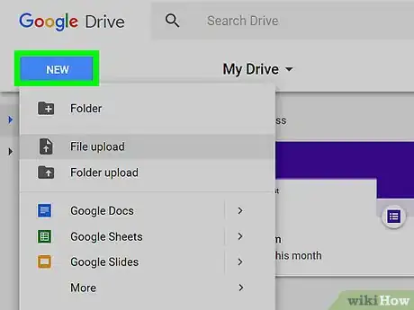 Image titled Add Files to Google Drive Online Step 2
