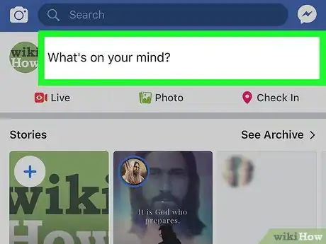 Image titled Check In on Facebook Step 2