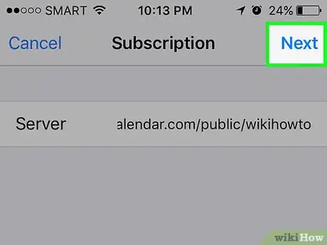 Image titled Add Calendars from an Email Account to an iPhone Step 24