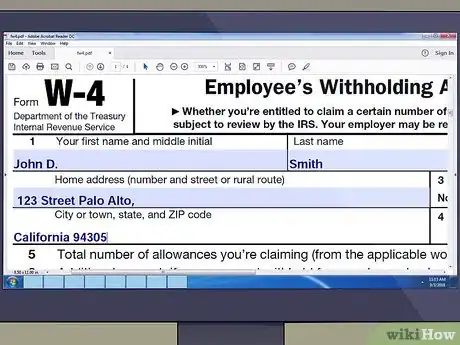 Image titled Fill Out a W4 As a Married Couple Step 2