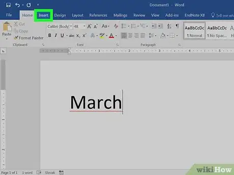 Image titled Make a Calendar in Word Step 9