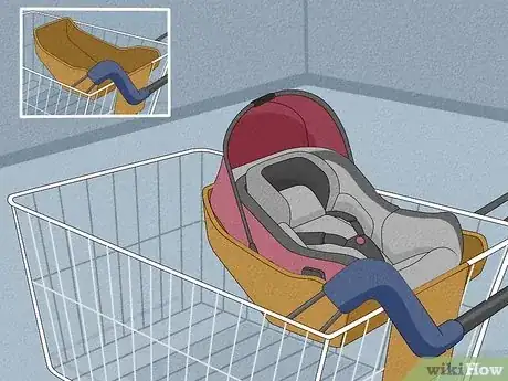 Image titled Put Car Seat in Shopping Cart Step 6