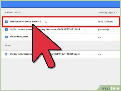 Image titled Access Shared Documents on Google Docs Step 4