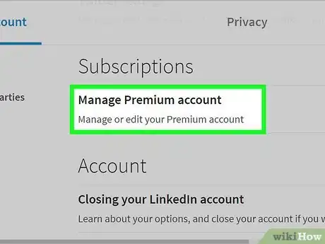 Image titled Cancel a Premium Account on Linkedin Step 6
